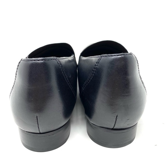 Clarks Un Blush Lo Black Leather Loafer Flats NARROW - Picture 5 of 10